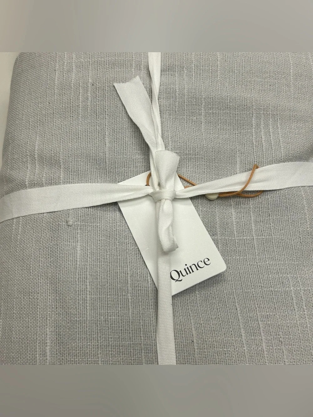 NWT QUINCE Set Of 2 48x84 Cotton Slub Room Darkening Curtains Cloud 9703